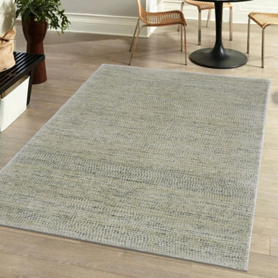 Milano Green Striped Large Rug, (L)230Cm X (W)160Cm - image 1