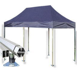 Crocodile Trading 3M X 6M Extreme 40 Commercial Instant Shelter Pop Up Gazebos Frame & Canopy - Navy Blue - thumbnail 1