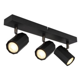 Luminosa Lighting Luminosa James Ceiling Spotlight Bar Matt Black 3X Gu10 - thumbnail 1