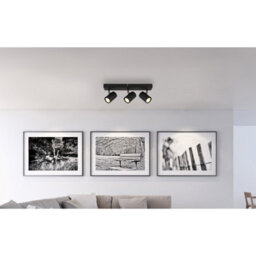 Luminosa Lighting Luminosa James Ceiling Spotlight Bar Matt Black 3X Gu10 - thumbnail 6