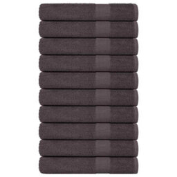 Berkfield Sauna Towels 10 Pcs Anthracite 80X200 Cm 360 Gsm 100% Cotton - thumbnail 1