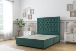"Comfort Rio Emerald Plush Divan Bed Set 2 Drawers Foot-End - 26"" Strutted 5' King" - thumbnail 3