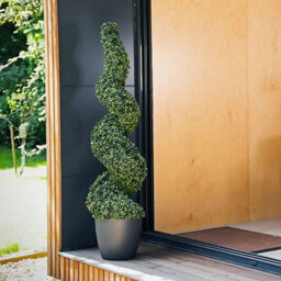 Pair - Artificial Spiral Tree 80Cm Decorative Topiary Plant For Indoor And Outdoor Use In Gardens Entrances And Patios - thumbnail 5