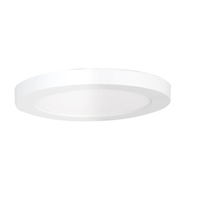 Plum&clay Gemini White Led Round Ceiling & Wall Light 3 Way Colour Changing 12W - image 1