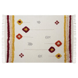 Beliani Blanket Amroha Cotton 130 X 180 Cm Multicolour - thumbnail 5
