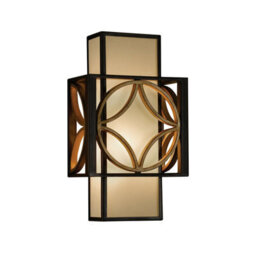 Elegant Heritage Bronze Wall Light Sconce With Gold Accents And E14 Led Bulb