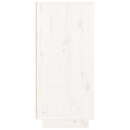 Vidaxl Sideboard White 110X34X75 Cm Solid Wood Pine - thumbnail 5
