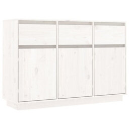 Vidaxl Sideboard White 110X34X75 Cm Solid Wood Pine - thumbnail 2