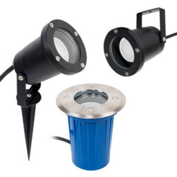 Valuelights Berwick Ip65 Rated 3 In 1 Ground/wall/spike Outdoor Light In Black Finish With Led Bulb - thumbnail 7