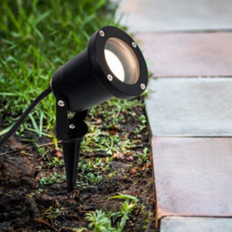 Valuelights Berwick Ip65 Rated 3 In 1 Ground/wall/spike Outdoor Light In Black Finish With Led Bulb - thumbnail 5