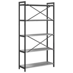 Berkfield Modern Bookcase Grey Sonoma 80 X 30 X 153 Cm Engineered Wood - thumbnail 7