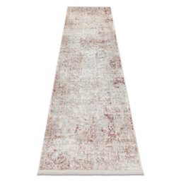 RugsX Distin 0828A Pink Powder White Modern Carpet, Runner - Abstraction, Vintage, 80X250 Cm - thumbnail 4