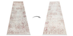 RugsX Distin 0828A Pink Powder White Modern Carpet, Runner - Abstraction, Vintage, 80X250 Cm - thumbnail 3