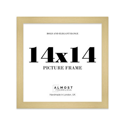 "14X14"" Turquoise Picture Frame - 14X14"" Square Frame With 12X12"" Mount For 14X14""/12X12"" Pictures Moderrn Style Thin Edge, 1 Pack" - image 1
