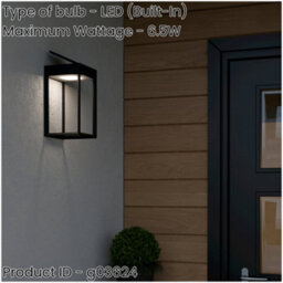 Loops Stylish Modern Black Wall Light For Indoor Home Decor - Model 901083 - thumbnail 2