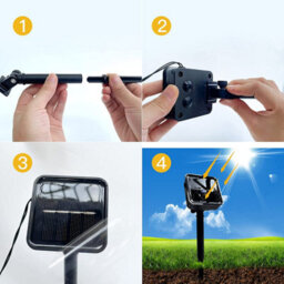 HSD 20 Led Blue & White Tear Drop Lights (4M) - Solar Power Lights For Christmas, Weddings, And Home Decor - thumbnail 6