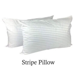Ameha Stripe Filled Pillows Dream Sleep Premier Hotel Quality Hypoallergenic Pillows Anti Allergy Soft Quilted Pillow Pair - thumbnail 2