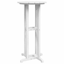 Berkfield Bar Table White 55 X 55 X 107 Cm Hdpe - thumbnail 7