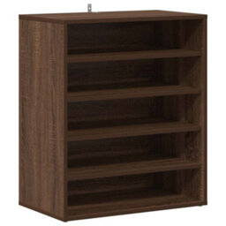Berkfield Elegant Shoe Cabinet Brown Oak 60X35X70 Cm Engineered Wood