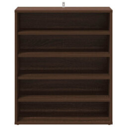 Berkfield Elegant Shoe Cabinet Brown Oak 60X35X70 Cm Engineered Wood - thumbnail 5