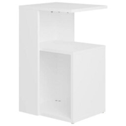 Vidaxl Side Table White 36X30X56 Cm Engineered Wood - thumbnail 2