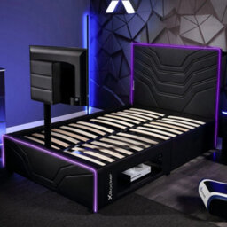 X Rocker Oracle Single Led Tv Gaming Bed - Black Rgb - thumbnail 8