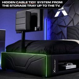 X Rocker Oracle Single Led Tv Gaming Bed - Black Rgb - thumbnail 5