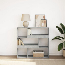 Berkfield Book Cabinet/room Divider Concrete Grey 100X33X94.5 Cm