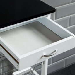 4-Tier Kitchen Trolley With Baskets White - thumbnail 2