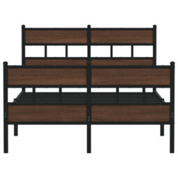 Berkfield Bed Frame Without Mattress With Headboard And Footboard 120X190 Cm Small Double - thumbnail 4