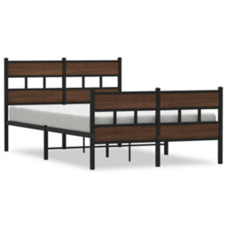 Berkfield Bed Frame Without Mattress With Headboard And Footboard 120X190 Cm Small Double - thumbnail 2