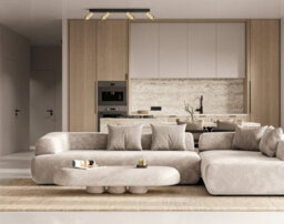 Luminosa Lighting Luminosa Nesto Ceiling Spotlight Bar Black, Brass 4Xgu10 - thumbnail 2