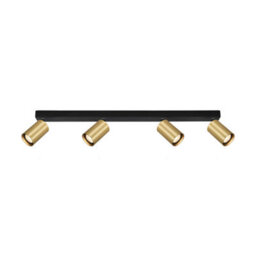 Luminosa Lighting Luminosa Nesto Ceiling Spotlight Bar Black, Brass 4Xgu10 - thumbnail 1