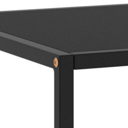 Berkfield Modern Coffee Table Black With Black Glass 100X50X35 Cm - thumbnail 5
