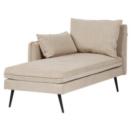 Beliani Right-Hand Chaise Longue Yerres Fabric Beige - thumbnail 4