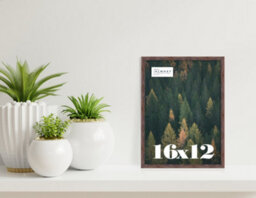 16X12 Walnut Picture Frame (40.6 X 30.5Cm) Poster, Photo, Artwork, Gallery Wall Or Print - thumbnail 2
