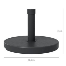 Outsunny 15Kg Concrete Parasol Base Heavy Duty Round Umbrella Stand - thumbnail 3