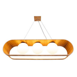 Luminosa Lighting Elstead Sfera Bar Pendant Ceiling Light Teak - thumbnail 7