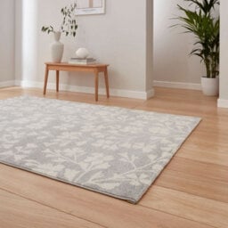 Cl - Grace Floral Grey Modern Floral Rug-120Cm X 170Cm - thumbnail 3