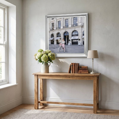 Home Luxe Interiors Dior Joaillerie Silver Step Frame Luxury Wall Art 70X70Cm Home Decor - image 1