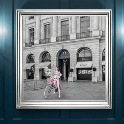 Home Luxe Interiors Dior Joaillerie Silver Step Frame Luxury Wall Art 70X70Cm Home Decor - thumbnail 5