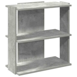 Berkfield Bookcase 3-Tier Concrete Grey 60X30X60 Cm Engineered Wood - thumbnail 2