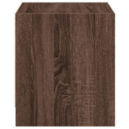Berkfield Bedside Cabinets With Glass Doors 2 Pcs Brown Oak 35X37X42 Cm - thumbnail 8