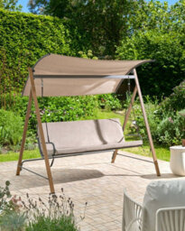 Beliani Patio Swing Bonagia Metal Beige - thumbnail 2