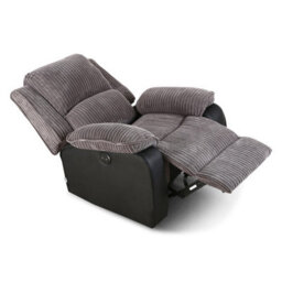 More4Homes Postana Jumbo Cord Fabric Living Room Electric Recliner Chair (Grey) - thumbnail 4