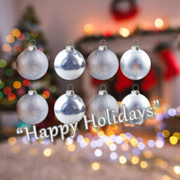 Christmas Bauble Decoration Hanging Tree Ornament X 8 5Cm Silver - thumbnail 4