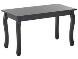 Beliani Maison Chic Coffee Table - Black Mdf Top With Pine Cabriole Legs, 80 X 40 X 46 Cm - thumbnail 3
