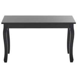 Beliani Maison Chic Coffee Table - Black Mdf Top With Pine Cabriole Legs, 80 X 40 X 46 Cm - thumbnail 1
