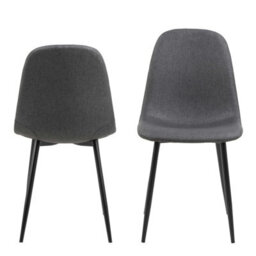 Wyld Haus Set Of 4 Tipsyfern Light Grey Upholstered Dining Chairs - thumbnail 4