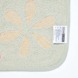 Homescapes Floral Multi Colour Cotton Shower Mat - thumbnail 5